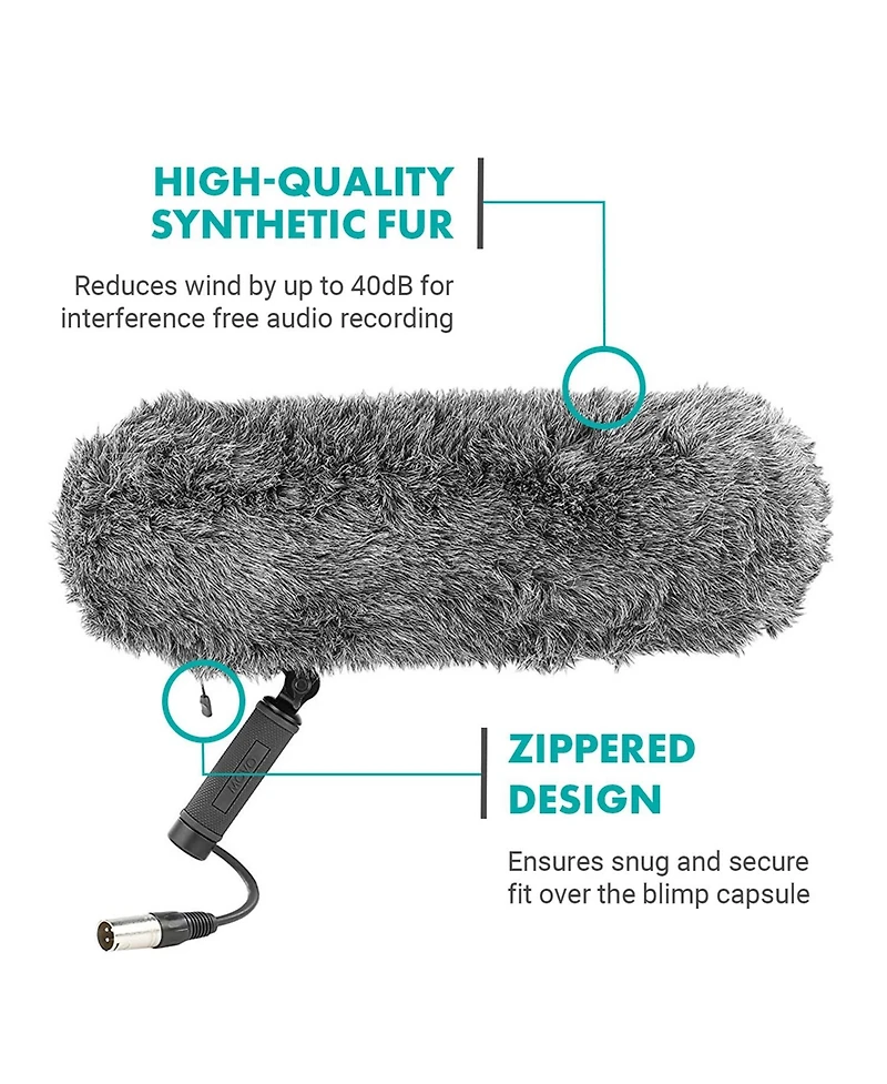 Movo BWS1000 Blimp Wind & Vibration Protection System for Shotgun Microphones