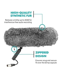 Movo BWS1000 Blimp Wind & Vibration Protection System for Shotgun Microphones