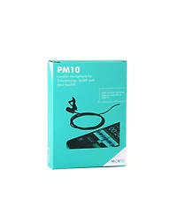 Movo PM10 Deluxe Lavalier Lapel Clip-on Omnidirectional Condenser Microphone for Smartphones