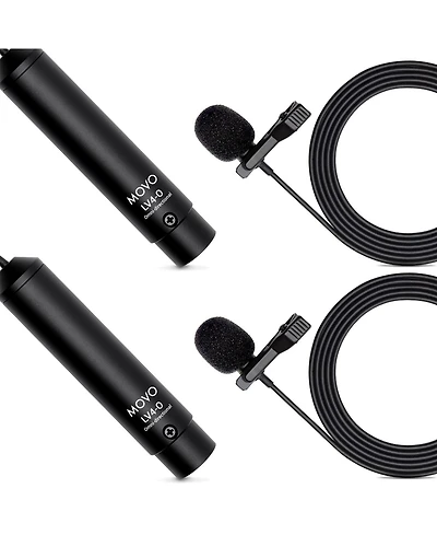 Movo LV4-O2 Omnidirectional Lavalier Mic Set