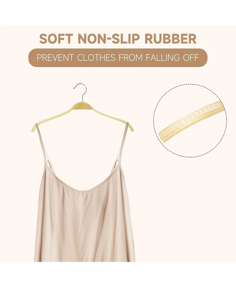 BP4U Premium Wooden Clothes Hangers