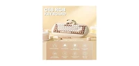 Lofree C68 Wireless Mechanical Keyboard, 65% Gaming Keyboard Hot Swap,Triple Mode BT5.0/2.4G/Wired,Rgb Backlit Nkro,Cute Cat Silicone Ergonomic