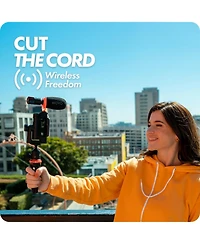 Movo Wm-VXR10 Wireless Shotgun Mic Adapter for iPhone/Lightning Devices