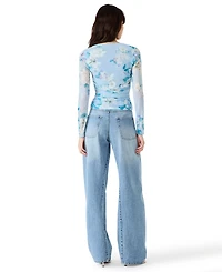 Steve Madden Women's Zinia Knit Square Neck Top