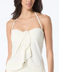 Vince Camuto Strapless Draped Tankini Top