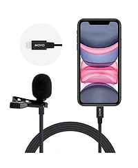 Movo iLav-l Digital Lavalier Omnidirectional Clip on Microphone (Lightning)