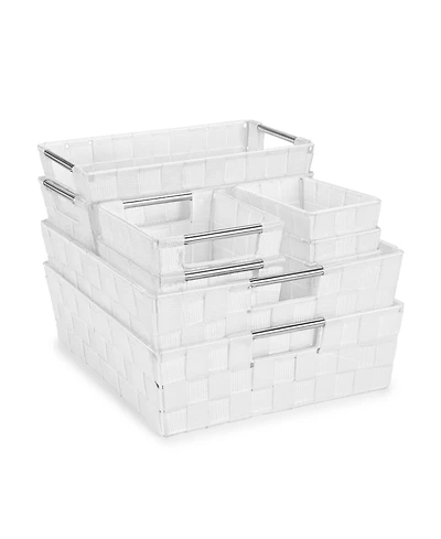 Sorbus 9 Piece Variety Size Hand-Woven Storage Baskets - for Home & Closet Organization