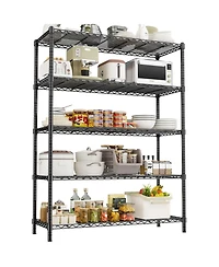 Lovmor -Tier in W x in H x 20 in D Height Adjustable Garage Wire Shelving Unit