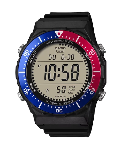 Casio Men's Japanese Quartz Black Resin Watch 47.3mm