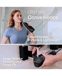 Aquasonic Icon Electric Water Flosser - 150ml Tank, Cordless Rechargeable, Waterproof