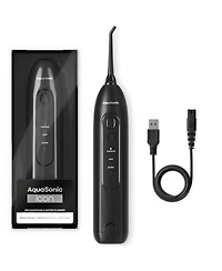 AquaSonic Icon Electric Water Flosser - Rechargeable, Included Jet Tip, Charging Cord, Home & Travel Use (Navy