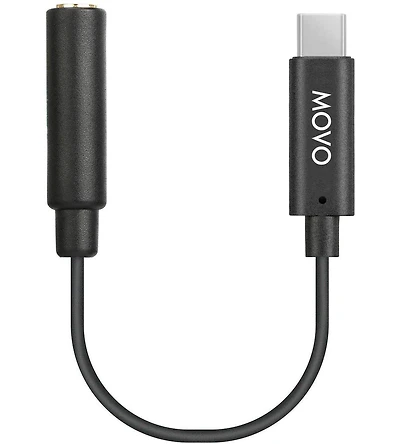 Movo Pma-1 Female 3.5mm Trs Microphone Audio Adapter Cable Compatible with The Dji Osmo Pocket