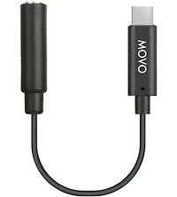 Movo Pma-1 Female 3.5mm Trs Microphone Audio Adapter Cable Compatible with The Dji Osmo Pocket