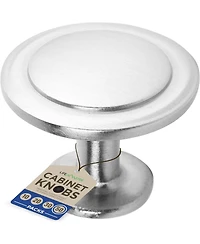 Lifemaster 50pcs 1-1/4″ Brushed Nickel Cabinet Knobs – Rust-Proof Zinc Alloy, Modern Design, 100 Screws Included