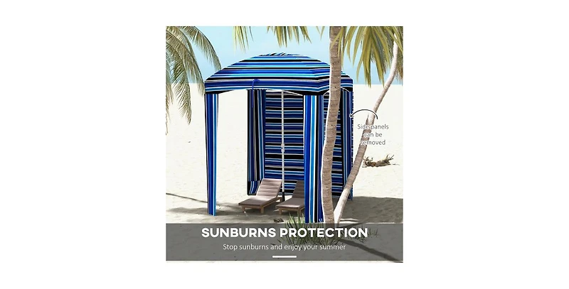 Flynama One Patio Umbrella Outdoor Table Market Yard Umbrella