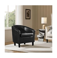 Yaheetech Faux Leather Accent Chair