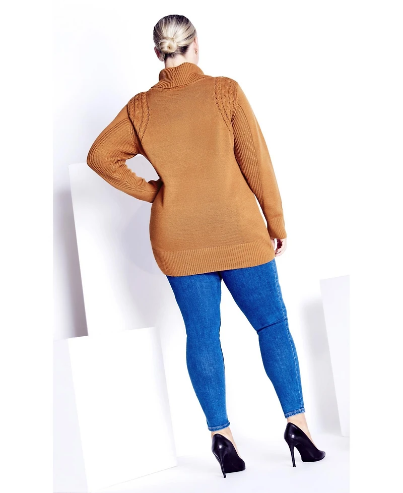 Avenue Women's Rosie Cable Knit Sweater