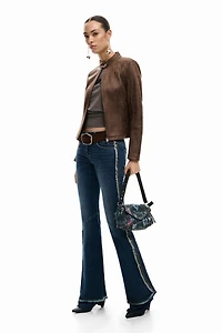 Desigual Women's Frayed Flare Jeans