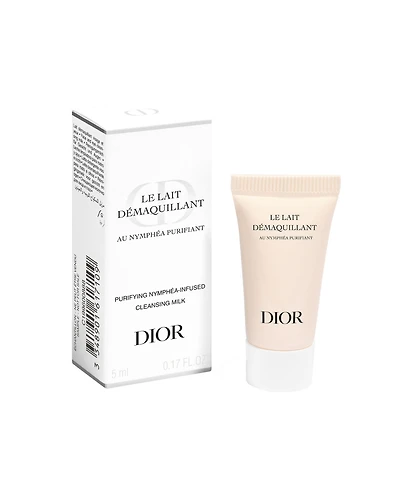 Complimentary Dior Cleansing Milk mini with any purchase from the Dior Beauty and Fragrance Collection.