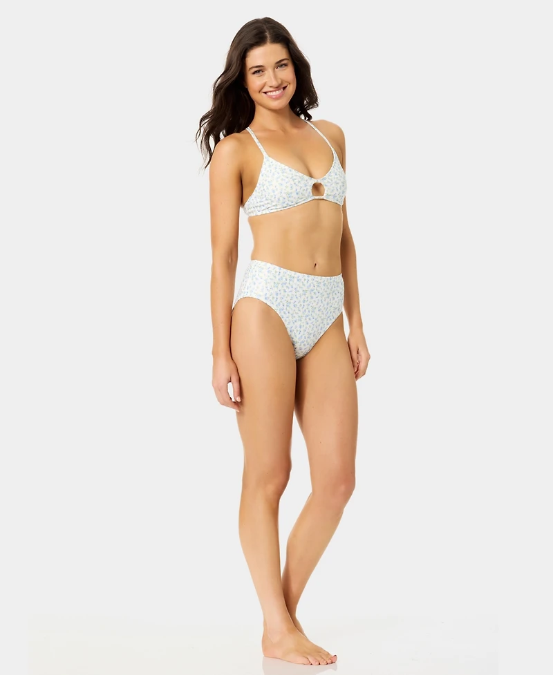 California Waves Women's Ditsy Wide Rib Swim Bralette