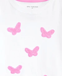 Epic Threads Girls' 12M-5T Crochet Butterflies Tee, Macy's Exclusive