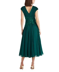 Tadashi Shoji Women's Nerina Embellished Midi Dress