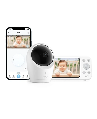 eufy Baby Monitor E20, 2K Resolution, 5'' 720p Display