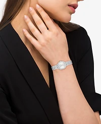 Coach Women's Harlow Silver Tone Stainless Steel Bracelet Watch, 23.8mm