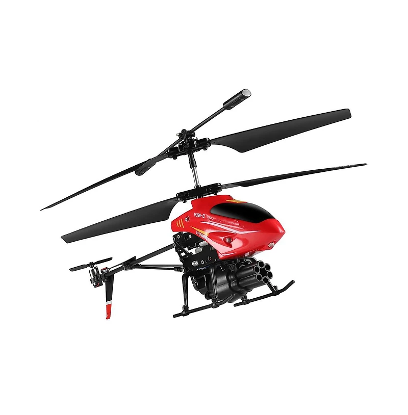 Bruce & Shark 2.4G Rc Helicopter with Lights, 6-Axis Gyro, Auto Hover & Crash Proof Design