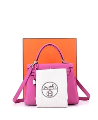 Pre-Owned Hermes Kelly Handbag Pink Togo with Palladium Hardware