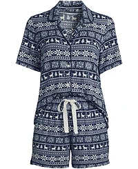 Lands' End Plus Size Limited Edition Cozy Knit Pajama Set