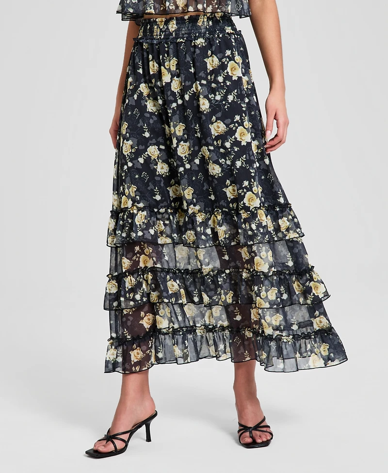 And Now This Women's Tiered Maxi Skirt, Macy's Exclusive