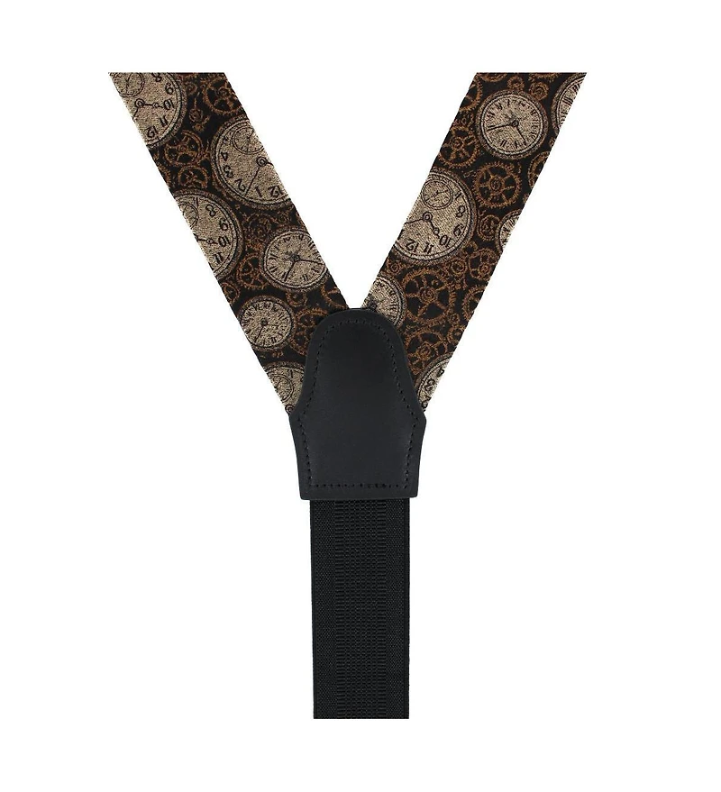 Trafalgar Men's Horologe Novelty Silk Formal End Suspenders