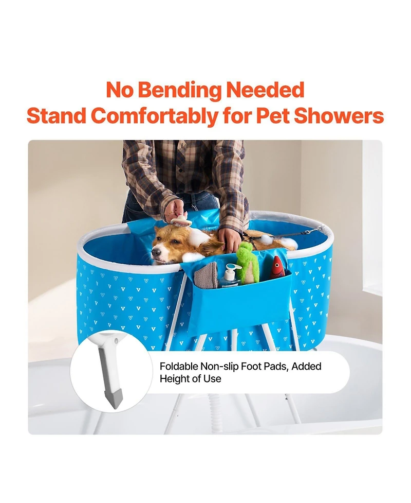 Cozito Portable Foldable Elevated Pet Bathtub