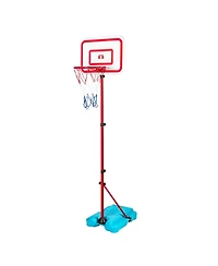 Hongge Kids Adjustable Basketball Hoop Set with Height Adjustment and Indoor Outdoor Play Accessories