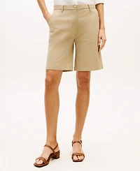 Tommy Hilfiger Women's Twill Slim Straight Shorts