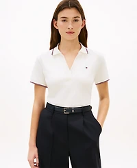 Tommy Hilfiger Women's Classic Pique Short-Sleeve Polo T-Shirt
