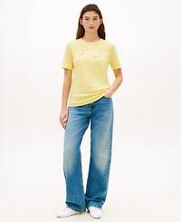 Tommy Hilfiger Women's Floral Graphic Crewneck T-Shirt