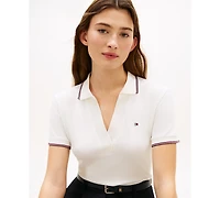 Tommy Hilfiger Women's Classic Pique Short-Sleeve Polo T-Shirt