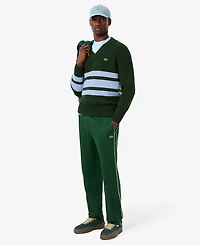 Lacoste Men's Striped V-Neck Sweater
