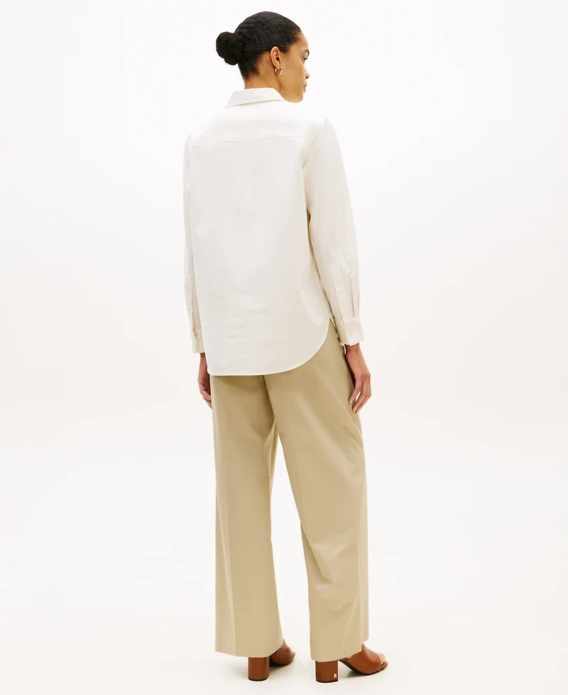 Tommy Hilfiger Women's Long-Sleeve Oxford Shirt