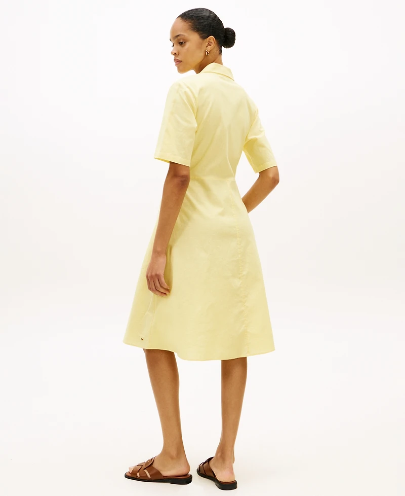 Tommy Hilfiger Women's Belted Midi Dress