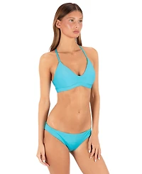 Hurley Women's Solid Moderate Coverage Swim Bottoms