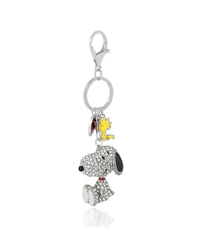 Peanuts Snoopy Crystal Keychain with Woodstock Charm