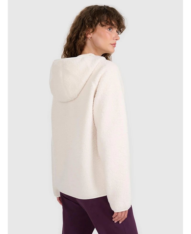 4F Women's regular sherpa fleece with hood