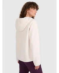 4F Women's regular sherpa fleece with hood