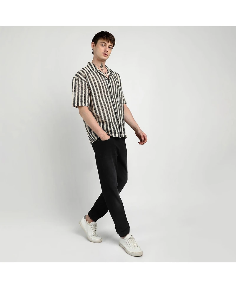 Campus Sutra Men's Paisley Flora Shirt