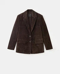 Mango Women's Straight Suede Blazer