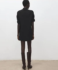 Mango Women's Button Knit Dress