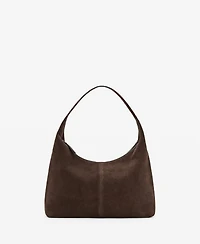 Mango Women's Stitching Suede Shoulder Bag